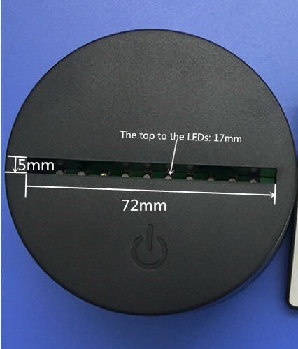 10 Basi Led Lampada RGB NERA per plexiglass k40 co2 Laser - Foto 3 di 4
