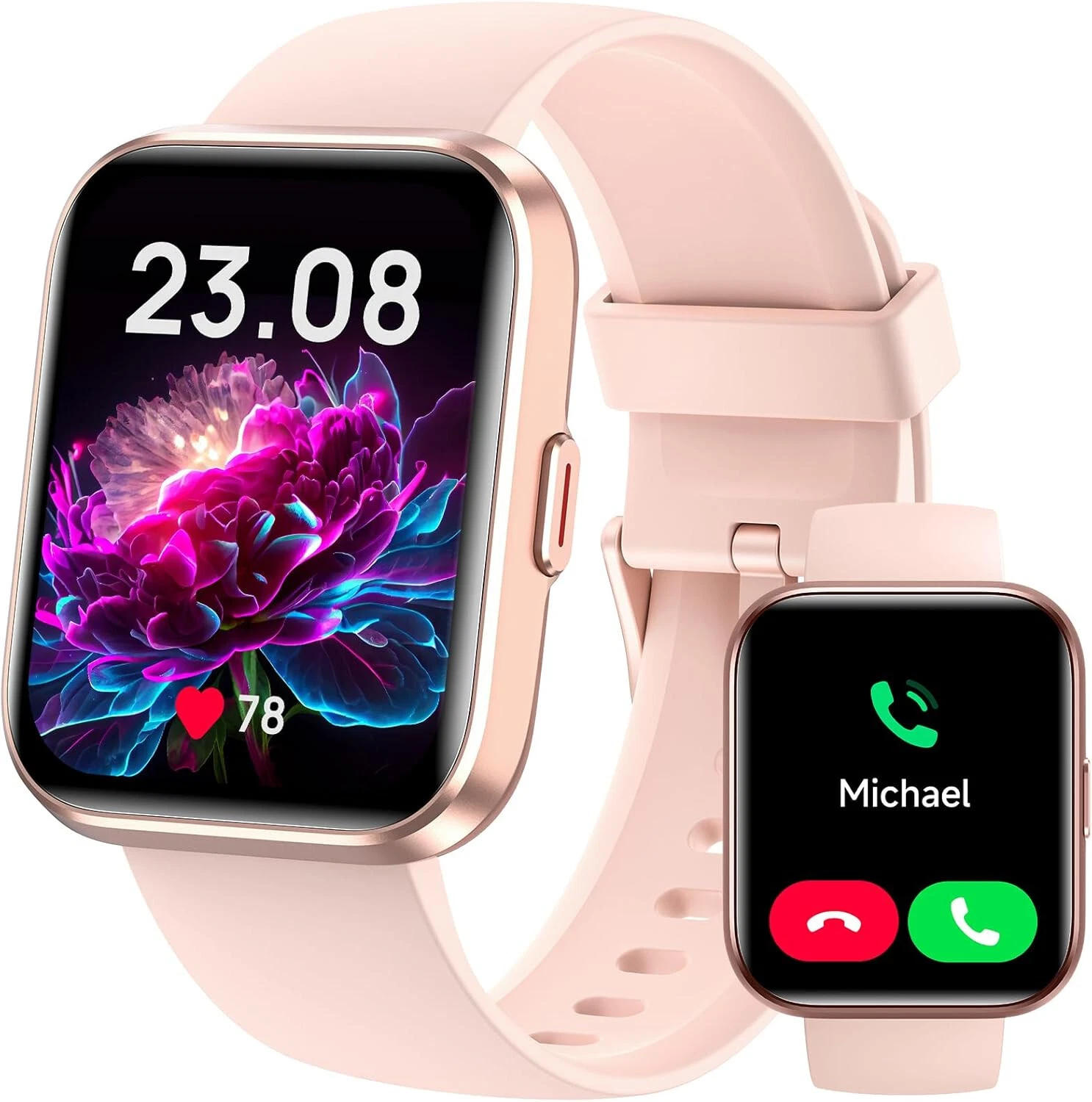 Smart Watch Women Men with Phone Function Wristwatch Sport Watch for Android iOS