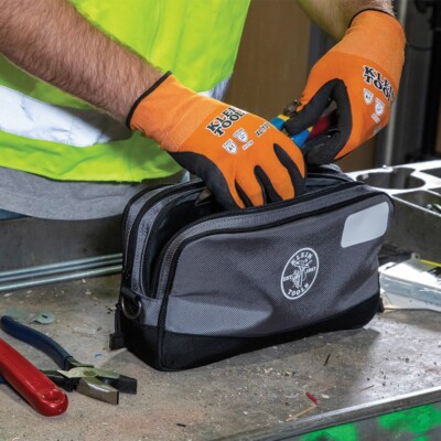 Klein Tools 55583 Double Zipper Bag, 12