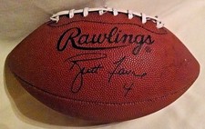 Brett Favre Football Ball Rawlings #4 MVP Favre Jr As Is Green Bay Packers QB