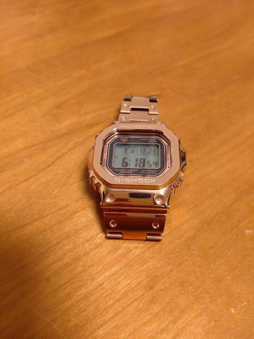 CASIO G-SHOCK GMW-B5000GD-4JF Tough Solar Rose Gold Mens Used
