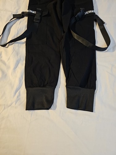 STAYE Professional Sacramento Black Hiphop Skateboard Cargo PANTS Youth L - Picture 3 of 11