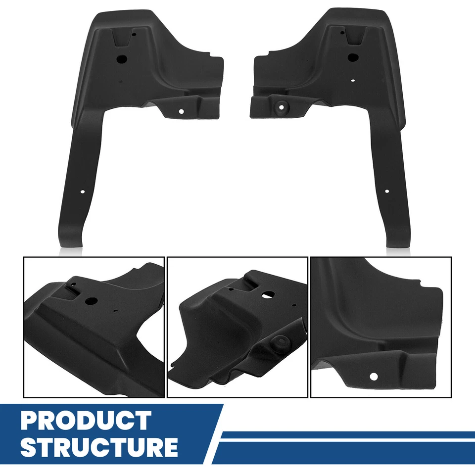 Juego de 11 rellenos de parachoques delanteros + traseros negros aptos para Cadillac Eldorado 1979-1985 Foto 4 de 4