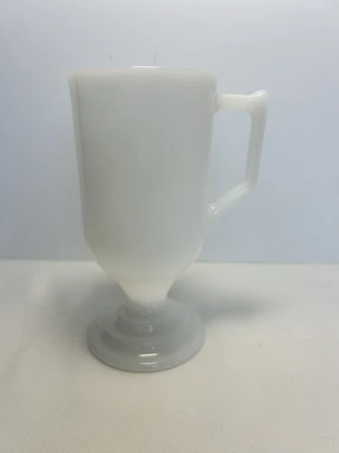 Vintage Federal Milk Glass Mug 5.5” 