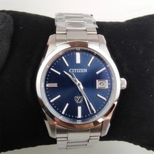 The Citizen eco-drive analog solar 10 bar date metal watch AQ4080-52L