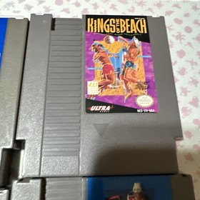 Nintendo NES Games Lot Of 4. KO, Rc Pro Am, Ice Hockey & Kings Of The Beach