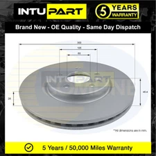 Fits Vauxhall Astra 2015- Opel Astra 2015- Intupart Front Brake Disc #1