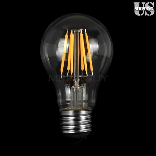 4pcs E26 Globe Bulb LED Light COB Edison Filament Dimmable Lamp 4W 6W 8W 110V - Picture 5 of 13