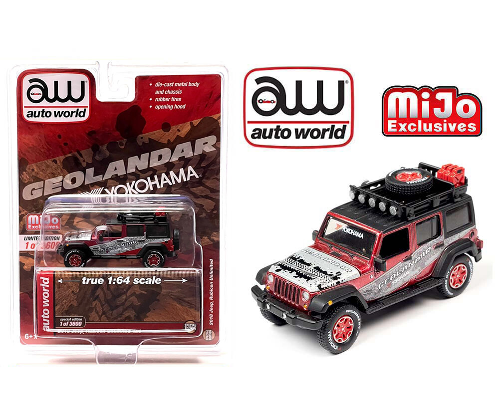 Auto World 1:64 2018 Jeep Rubicon Unlimited 4×4 Yokohama Geolandar