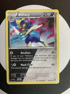 Bisharp 64/114 :: Steam Siege ::  Rare Holo Mint Pokemon Card