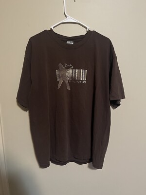 Duede  brand new day   XL Brown T-shirt  Distressed