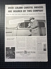 Vintage 1936 Liberty Mutual Insurance Print Ad