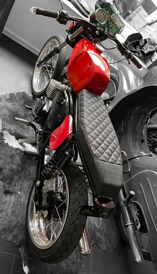 Performance-Tuning-Sitzbank flach - für Simson S50, S51, S70