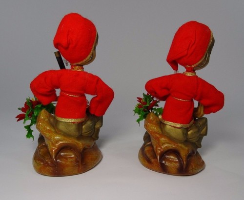 Vintage Christmas Elf Elves Pixies Nymph Plastic - Picture 2 of 9