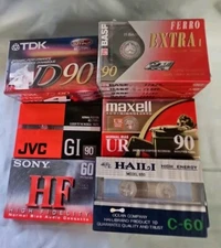17 New Unopened Cassette Tapes Tdk Maxwell Jvc Sony Ferro Hail I 90/60 Min