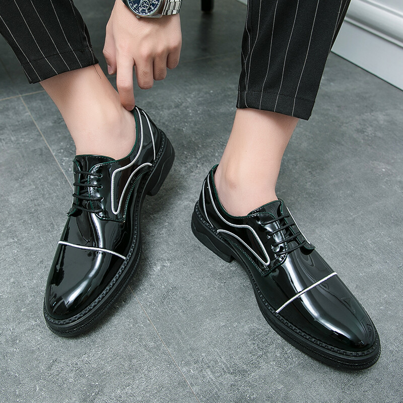 Men's Fashion Patent Leather Casual 