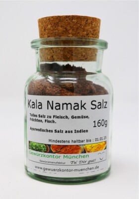 Kala Namak Salz 160g im Glas Gewürzkontor München