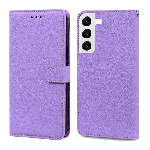 Funda tipo billetera de cuero con tarjetero abatible para Samsung Galaxy S25 Ultra/S24 FE - Imagen 35 de 60