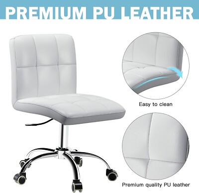 400LB Heavy duty Office Home Desk Task Chair Computer Armless