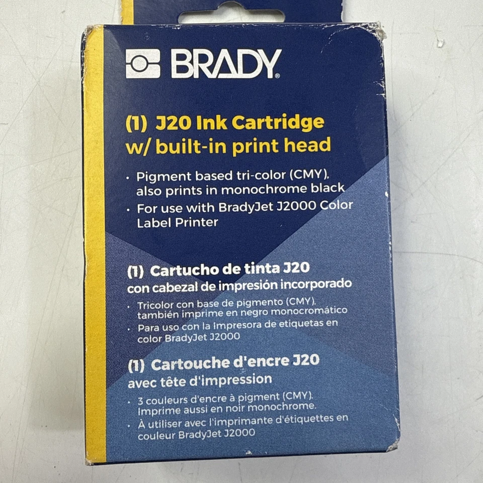 BRADY J20-CMY Ink Cartridge Replacement,For J2000 493P68 - Image 4 of 4