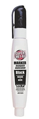 Super Met-Al 1296-1323 Squeeze Action Black Paint Marker