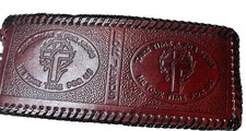 USA MADE Handmade LACED LEATHER WALLET AMERICAN MADE TAKE TIME FOR JESUS / CROSS