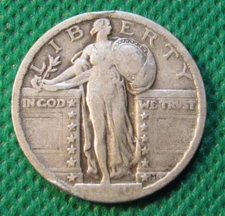 1920 P Standing Liberty Quarter- Circulated #S867