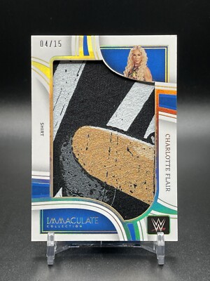 2023 WWE Immaculate CHARLOTTE FLAIR Jumbo Materials  /15.   *Source Shirt Shown