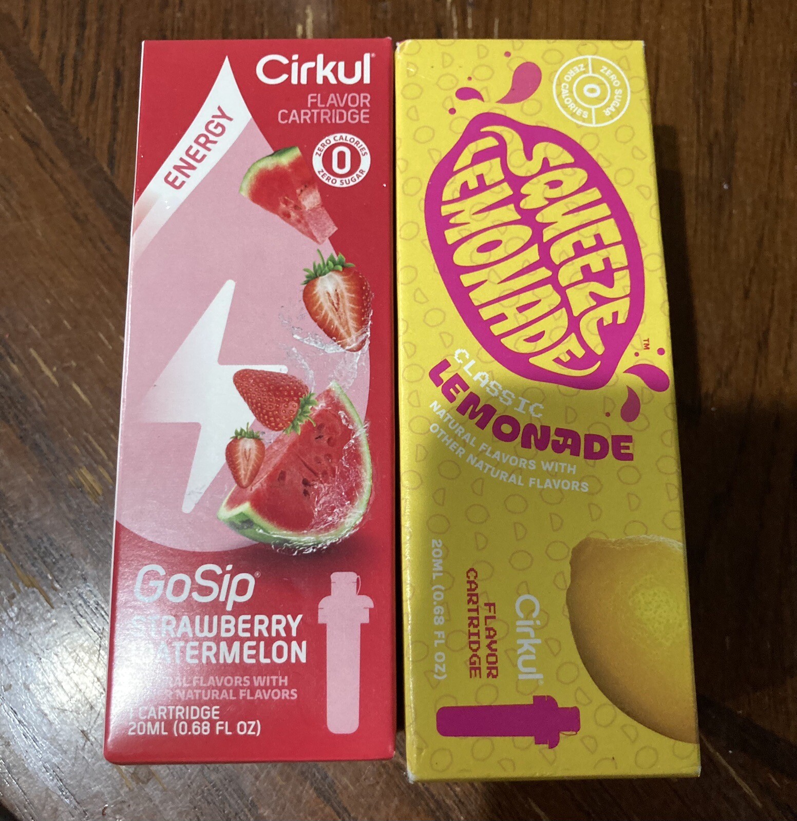 Cirkul Flavor Cartridges New Lot Of 2 Lemonade & Strawberry Watermelon