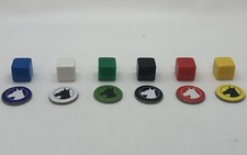2012 Home Stretch Board Game Replacement Pieces 6 Player Tokens