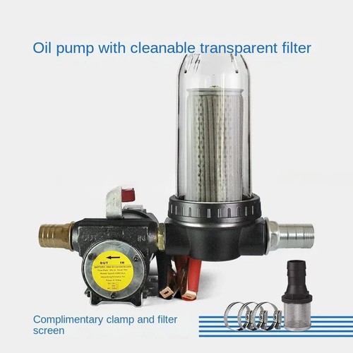 24V/12V/220V Pumpe, selbstansaugend, Dieselöltransfer mit waschbarem Filter - Bild 4 von 35