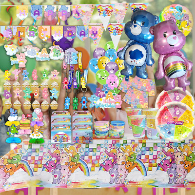 CAREBEARS balloon cake cup plate table birthday party decoration supplies idea