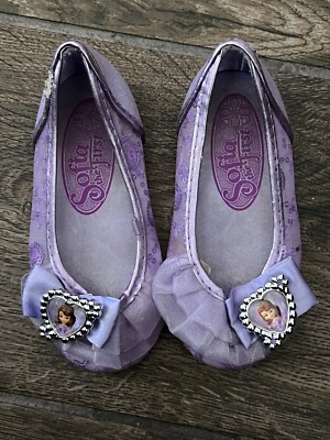 Disney Store Princess Sofia Dress Up Shoes, Purple Size 7/8