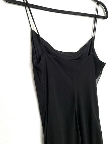 Betsey Johnson Y2K 90s Vintage Silk Floral Beaded Slip Whimsigoth Dress Fairy - Picture 8 of 10