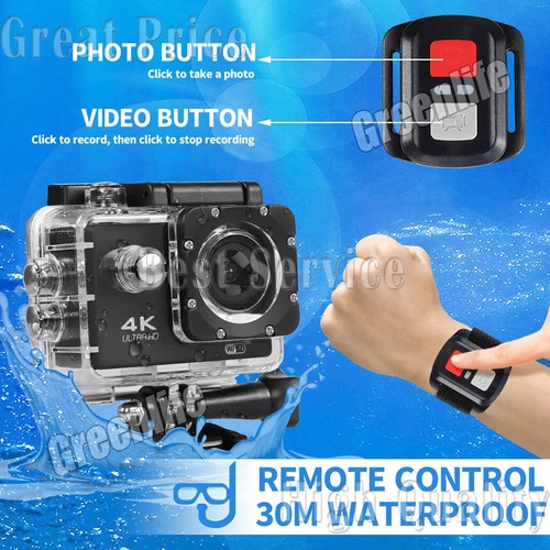 4K Sport Action Camera Cam 16MP 1080P WiFi Waterproof Camcorder Remote for GoPro - Picture 5 of 22