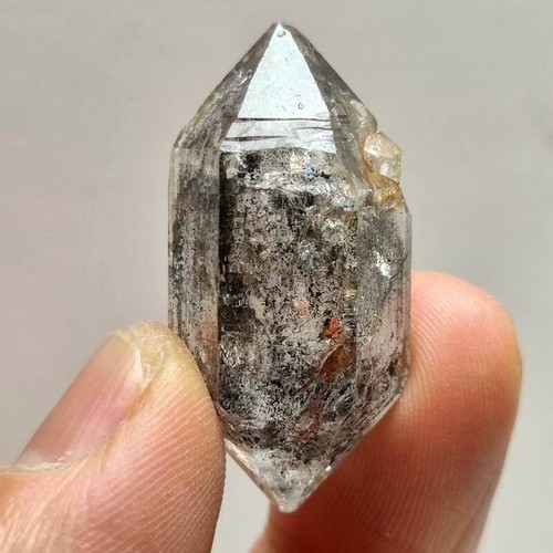 14g Natural Black Phantom Herkimer Crystal Quartz Double Terminating 4410 - Picture 17 of 21