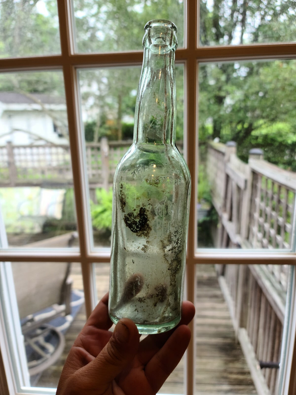 Darley Park GBS Aqua Pre Pro Beer Bottle Baltimore MD Blown