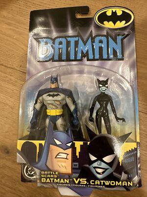 Batman The Animated Series Battle Scars Batman Vs. Catwoman 2002 Mattel New