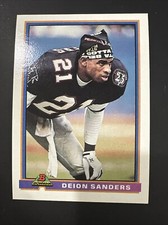 1991 Bowman Football Deion Sanders #15 HOF NM-MT