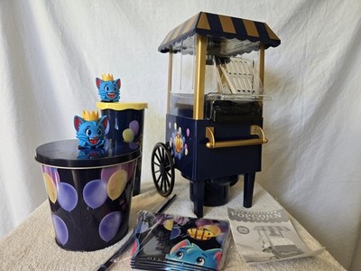 Bingo Blitz VIP Happy Birthday  Popcorn Maker Set Complete w/ Bucket Cups Tested