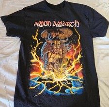 Vtg AMON AMARTH Album Music metal band short sleeve black shirt