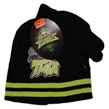 Teenage Mutant Ninga Turtles Beanie Cap Hat  Gloves One Size Fits Most