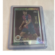 Topps 2024-25 Chrome Pau Cubarsí FC Barcelona Future Stars Serial #25/75 #196