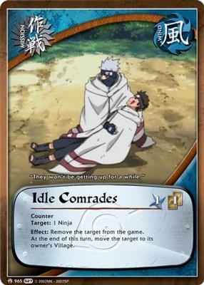 Idle Comrades (M-965) - Hero's Ascension - Naruto CCG