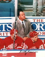 Scotty Bowman Autographed Detroit Red Wings 8x10 Photo Beckett Authenticated