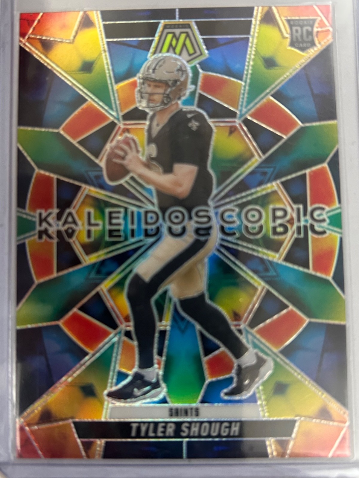 2025 Panini Mosaic Tyler Shough RC Kaleidoscopic Case Hit SSP Saints