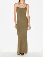 SKIMS Olive Soft Lounge Long Maxi Slip Dress Size Medium
