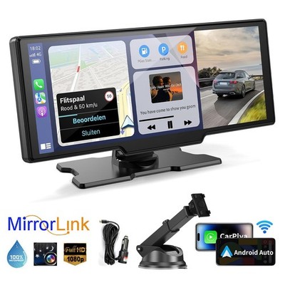 10.26 Inch Wireless Carplay Android Auto Radio for Car BT GPS Navi Mirror Link