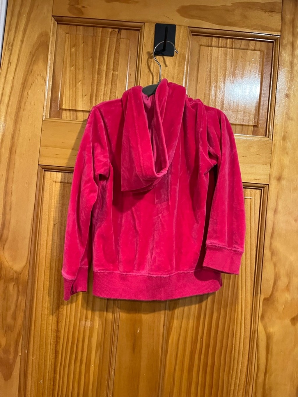 Felpa con cappuccio bambina Ralph Lauren rosa caldo velluto pony hit track taglia 5