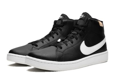 VGC Nike Mens Sz 9.5 Court Royale 2 Mid CQ9179-001 Black Basketball Shoes  